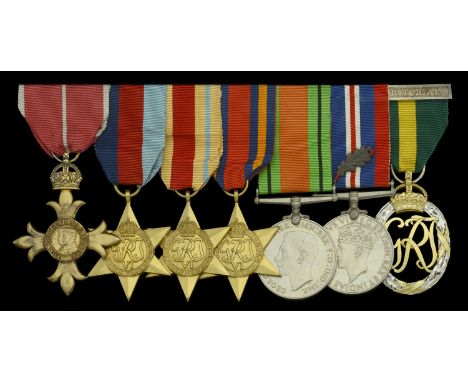 A Second War Middle East ‘Mersa Matruh’ O.B.E. group of seven awarded to Colonel A. O. Bekenn, Royal Army Medical Corps, who 