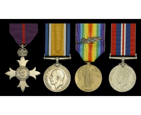 A Great War M.B.E. group of four awarded to Chief Commandant Lucy M. K. Pratt-Barlow, Queen Mary’s Army Auxiliary Corps, late