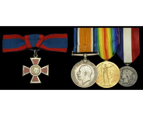 A Great War ‘Balkans theatre’ A.R.R.C. group of four awarded to Sister Mary M. L. Johns, Queen Alexandra’s Imperial Military 