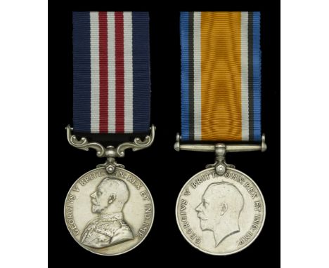 A Great War ‘Western Front’ M.M. pair awarded to Private R. McAllister, Royal Highlanders  Military Medal, G.V.R. (S.6837. Pt