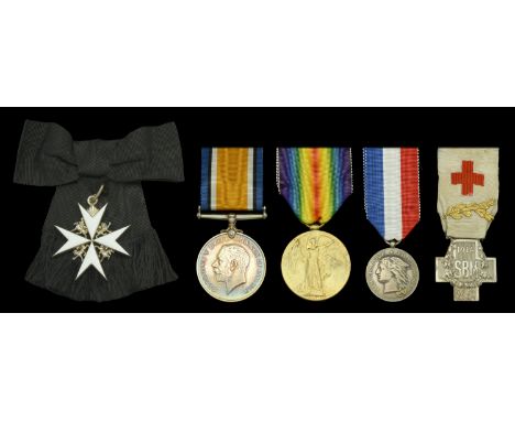 An Order of St. John group of five awarded to Mrs. Mary Stock, British Red Cross Society and Order of St. John of Jerusalem  