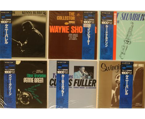 BLUE NOTE COLLECTION - JAPANESE LPs/12". Stunning collection of 16 x LPs and 2 x 12", including records from series such as B