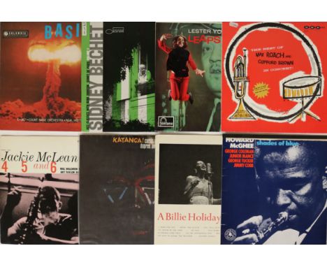 SWING / BEBOP / COOL JAZZ - Amazing collection of about 100 x LPs. Artists/titles include Count Basie (x10), Max Roach &amp; 