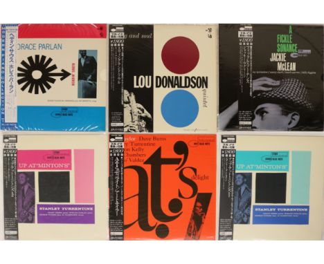 BLUE NOTE COLLECTION - JAPANESE LPs. Stirrin' collection of 22 x LPs, including records from series such as Modern Piano Coll