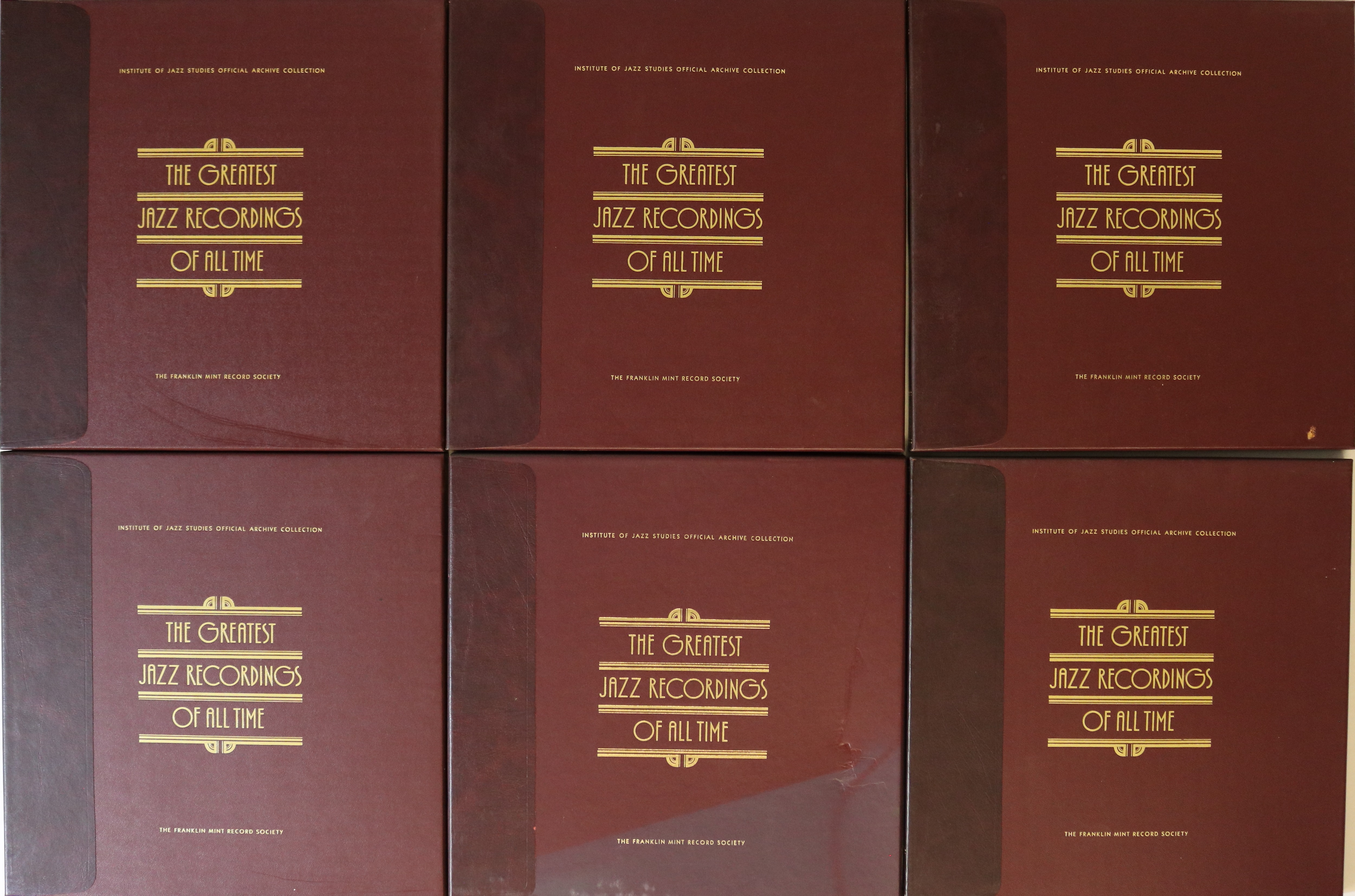 THE GREATEST JAZZ RECORDINGS OF ALL TIMES BOX SETS. Complete run of 24 x LP box sets from this