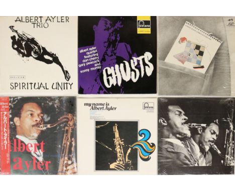 ALBERT AYLER COLLECTION - LPs. Amazing collection of 11 x LPs. Titles include Ghosts (original Netherlands, 688 606 ZL, Ex/VG