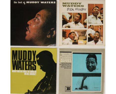 MUDDY WATERS - LPs. Fab selection of 4 x LPs, all UK first pressings. Titles include Muddy Waters (NPL.28040, Ex/Ex), Folk Si