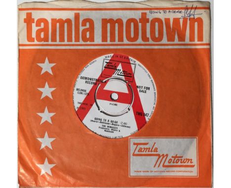 THE MIRACLES - GOING TO A GO-GO 7" (UK TAMLA MOTOWN DEMO - TMG 547). Fantastic condition original UK demo of the February 196