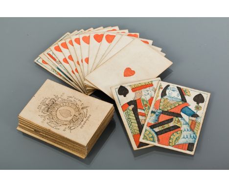 FULL DECK OF GEORGE III HALL PLAYING CARDS
each card 9.5cm long