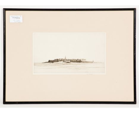LOUIS CONRAD ROSENBERG (AMERICAN 1890 - 1983),
ST. MALO
etching on paper, signed
17cm x 30cm
Mounted, framed and under glass
