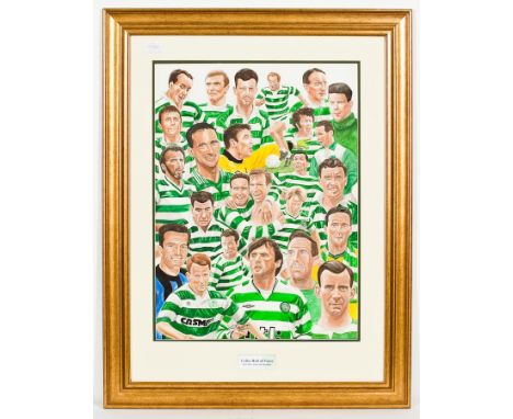 JIM SCULLIAN
CELTIC HALL OF FAME
pair of watercolours
75cm high, 55cm wide