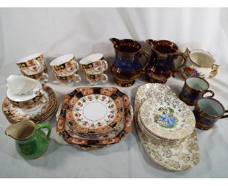 A mixed lot of ceramic tableware to include Midwinter, Colclough and other