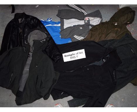 Clothing -a mixed lot of designer clothing to include a child's size medium by House leather jacket, a gentleman's XXL Bench 