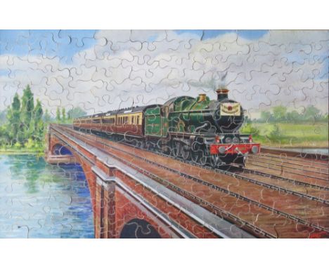 VINTAGE WOODEN JIGSAW PUZZLES AND BOARD GAMES INCLUDING VICTORY, G.W.R., MONOPOLY AND DRAUGHTS (A LOT) N.B. PUZZLE PIECES HAV