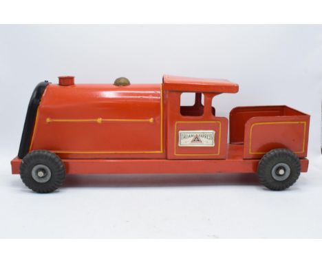 Tri-ang Express railway engine / locomotive. 53cm long. In good and un-played condition. Some small signs of wear and use. (8