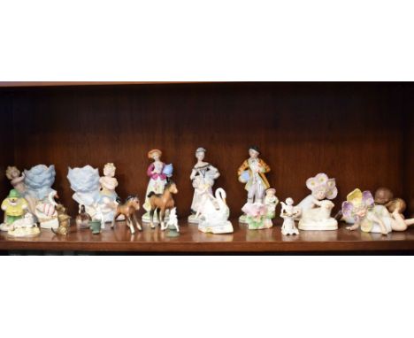 Quantity of decorative ceramic figures  