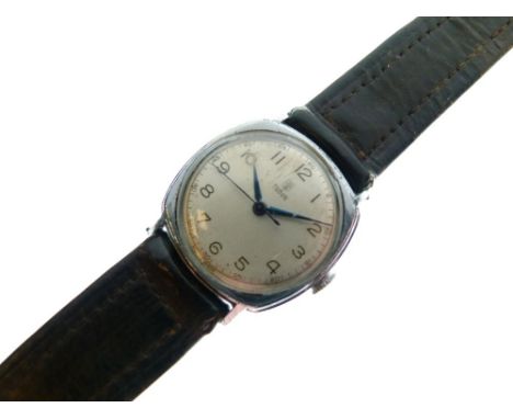 Tudor - Vintage mid-size stainless steel wristwatch, Arabic dial with centre seconds, manual wind movement, case back stamped