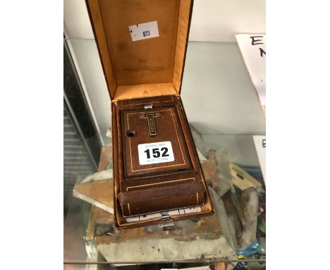 A LEATHER CASED VEST POCKET KODAK SERIES III CAMERA
