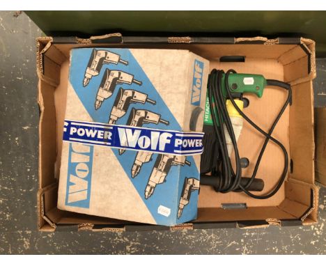 A WOLF POWER DRILL AND HITACHI POWER DRILL