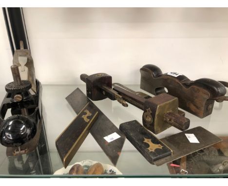 SEVEN WOOD WORKING TOOLS TO INCLUDE TWO PLANES