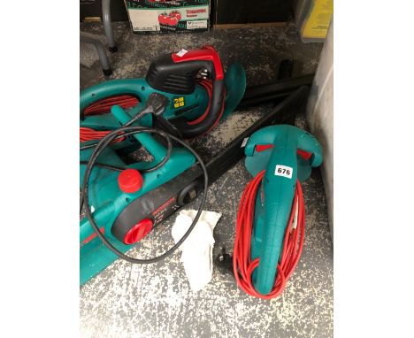 THREE BOSCH GARDEN POWER TOOLS 