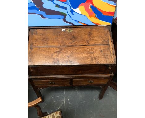 AN 18th CENTURY CLERKS DESK BUREAU. H 96 x W 89 x D 52 cm