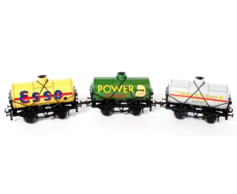 Ace G/1 set 7 comprising 'Esso', 'BP Motor Spirit', and 'Power Ethyl' tankers, complete with information leaflet (NM-BVG)