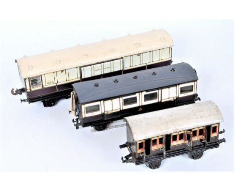 Carette for Bassett-Lowke 1911-14 LNWR Post Office van - considerable touching-in to sides and roof repainted with a 6 wheel 