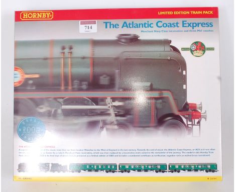 A Hornby train pack R2194 The Atlantic Coast Express containing rebuilt Merchant Navy class engine and tender 'Holland Americ
