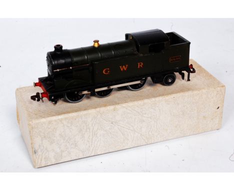 A Hornby Dublo 3-rail GWR 0-6-2 tank engine (VG)
