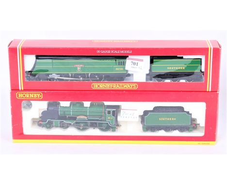 A Hornby R320 limited edition with certificate, West /country class engine and tender 'Exeter', sold with R2144 Schools class