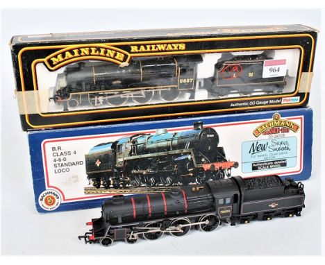 Bachmann 31-103  BR Standard Class 4 4-6-0 No.75020 Locomotive (G-BG), and a repainted/varnished Mainline No.37-704 Jubilee C