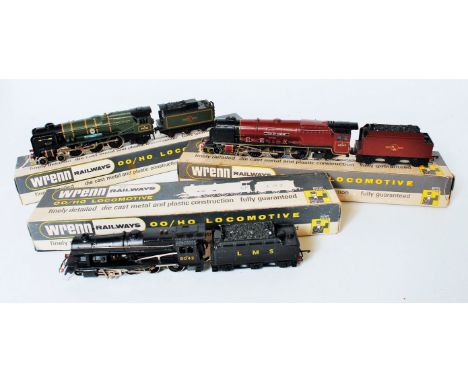 3 Wrenn locomotives W2225 LMS 2-8-0 Freight W2226 BR maroon 'City of London' and W2269 'Sir Keith Park' in Golden Arrow liver
