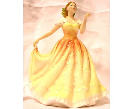 Royal Doulton ceramic Figurine Of The Year 1995 (Deborah), HN6644. P&amp;P Group 2 (£18+VAT for the first lot and £3+VAT for 