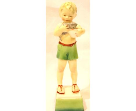 Royal Worcester Fridays Child figurine, H: 18 cm. P&amp;P Group 2 (£18+VAT for the first lot and £3+VAT for subsequent lots) 