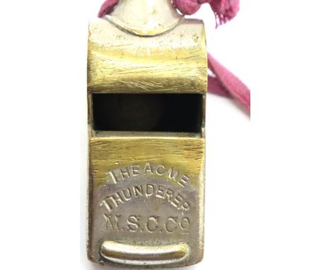 Rare ACME Manchester Ship Canal whistle. P&amp;P Group 1 (£14+VAT for the first lot and £1+VAT for subsequent lots) 