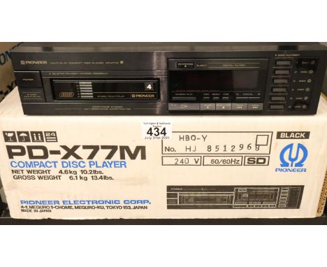 A PD-X77M compact disc player with box. Not available for in-house P&amp;P, contact Paul O'Hea at Mailboxes on 01925 659133 