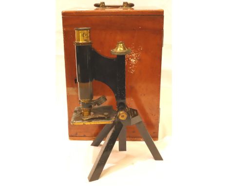 Cased R&amp;J Beck microscope and accessories. Not available for in-house P&amp;P, contact Paul O'Hea at Mailboxes on 01925 6