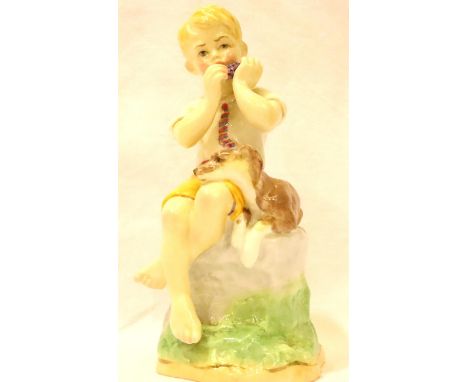 Royal Worcester Junes Child figurine, H: 16 cm. P&amp;P Group 2 (£18+VAT for the first lot and £3+VAT for subsequent lots) 