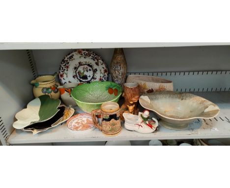 A selection of Art Deco and other Pottery including Carlton ware, Sylvac etc