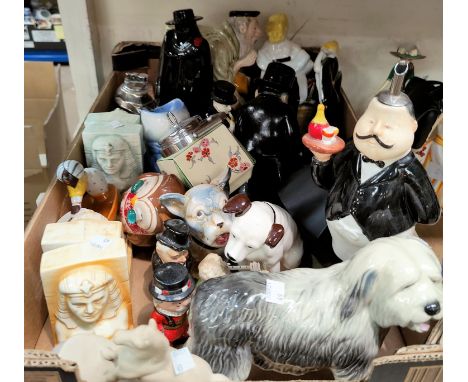A Melba Ware character jug:  Shylock; a quantity of other figures; etc. 
