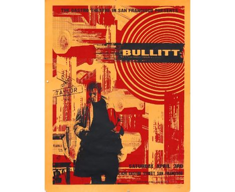 Bullitt - Limited edition poster for the 2010 showing at The Castro Theatre on April 3rd, screen print signed by the artist D