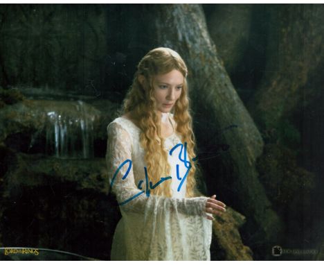 Cate Blanchett signed 10x8 inch Lord of the Rings colour photo. Good condition. All autographs come with a Certificate of Aut