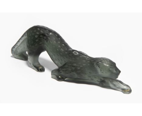 Marie-Claude Lalique, Panther "Zeila"(Frankreich 1935–2003 Florida)Entwurf um 1990 für Lalique France, Wingen-sur-Moder. Rauc