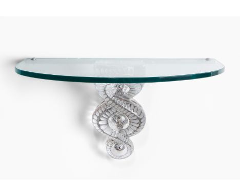 Marie-Claude Lalique, Wandkonsole "Séville"(Frankreich 1935–2003 Florida)Entwurf um 1986 für Lalique France, Wingen-sur-Moder
