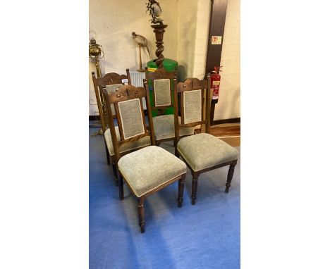  Sale Item:    4 EDWARDIAN D R CHAIRS   Vat Status:   No Vat   Buyers Premium:  This lot is subject to a Buyers Premium of 15