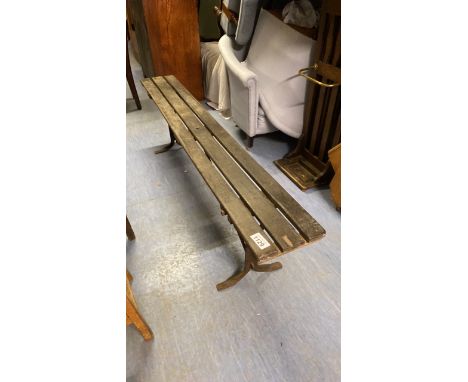  Sale Item:    KEITH HOME GUARD BENCH (AF)   Vat Status:   No Vat   Buyers Premium:  This lot is subject to a Buyers Premium 