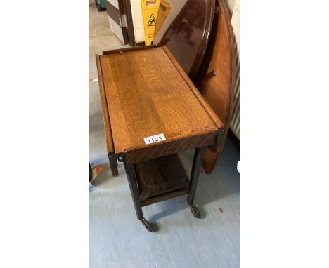  Sale Item:    OAK TROLLEY (AF)   Vat Status:   No Vat   Buyers Premium:  This lot is subject to a Buyers Premium of 15% + Va