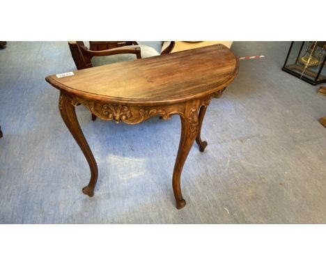  Sale Item:    HALF MOON TABLE (AF)   Vat Status:   No Vat   Buyers Premium:  This lot is subject to a Buyers Premium of 15% 