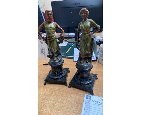  Sale Item:    PAIR METAL FIGURES-1 A RUCHO   Vat Status:   No Vat   Buyers Premium:  This lot is subject to a Buyers Premium